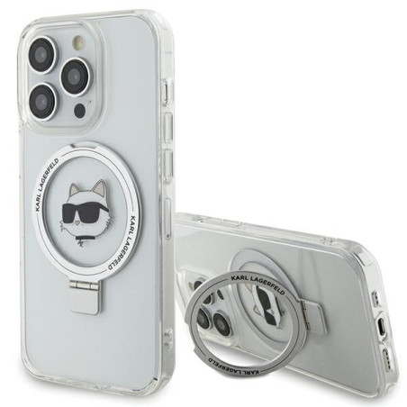Kryt Karl Lagerfeld KLHMP15LHMRSCHH pro iPhone 15 Pro (bílá)