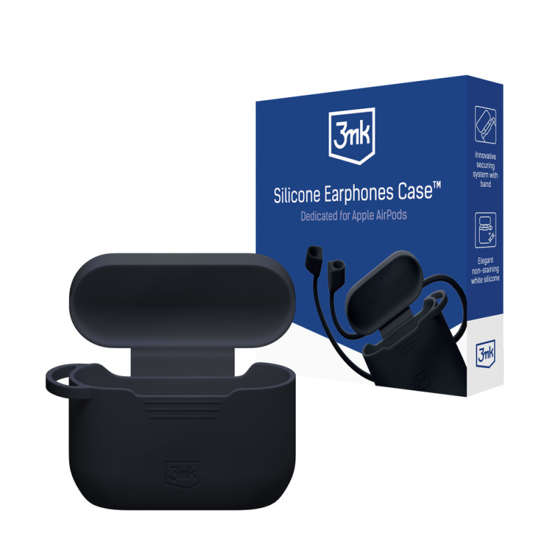 Kryt 3mk SILICONE AIRPODS CASE pro AirPods Pro 3 - černá