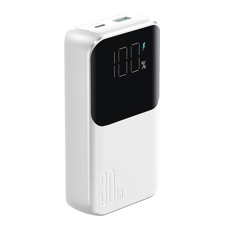 Mini powerbanka s vestavěnými kabely Joyroom JR-PBC06 30W 10000mAh - bílá