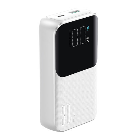 Mini powerbanka s vestavěnými kabely Joyroom JR-PBC06 30W 10000mAh - bílá