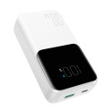 Mini powerbanka s vestavěnými kabely Joyroom JR-PBC06 30W 10000mAh - bílá