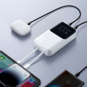 Mini powerbanka s vestavěnými kabely Joyroom JR-PBC06 30W 10000mAh - bílá