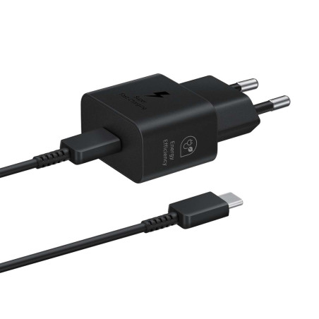 Nabíječka do sítě Samsung EP-T2510XBEGEU 25W SFC GaN s kabelem USB-C - černá