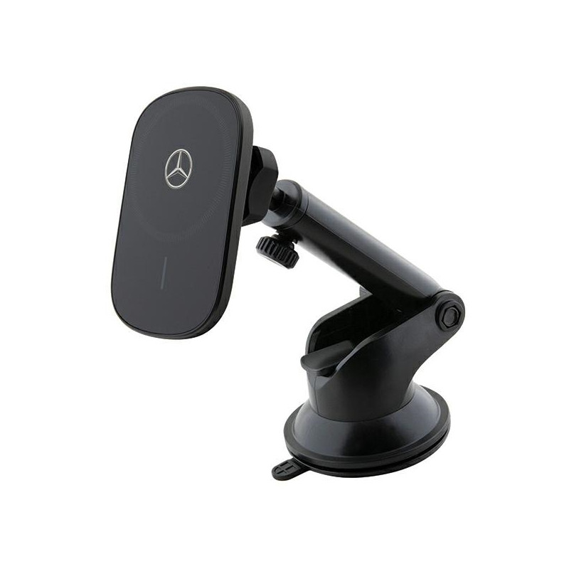 Mercedes MEWCCGSLK 15W induction holder for air vent/glass black/black Silver Stars MagSafe