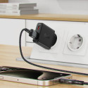 Acefast A69 PD 30W GaN USB-A USB-C ultra slim wall charger - black