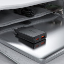 Acefast A69 PD 30W GaN USB-A USB-C ultra slim wall charger - black