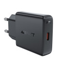 Acefast A65 PD 20W GaN USB-C Ultra Slim Wall Charger - Black