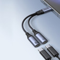 Joyroom SY-C03 USB-C to 2x USB-C 2in1 DAC adapter - black