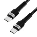 Kabel Wozinsky WNBCC1 USB-C / USB-C PD 65W 1 m - černý
