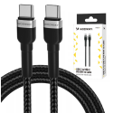 Wozinsky WNBCC1 USB-C / USB-C PD 65W cable 1 m - black