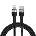 Kabel Wozinsky WNBCL2 Lightning / USB-C PD 30W 2 m - černý