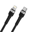 Kabel Wozinsky WNBCL2 Lightning / USB-C PD 30W 2 m - černý