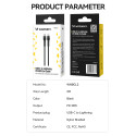 Wozinsky WNBCL2 Lightning / USB-C PD 30W cable 2 m - black