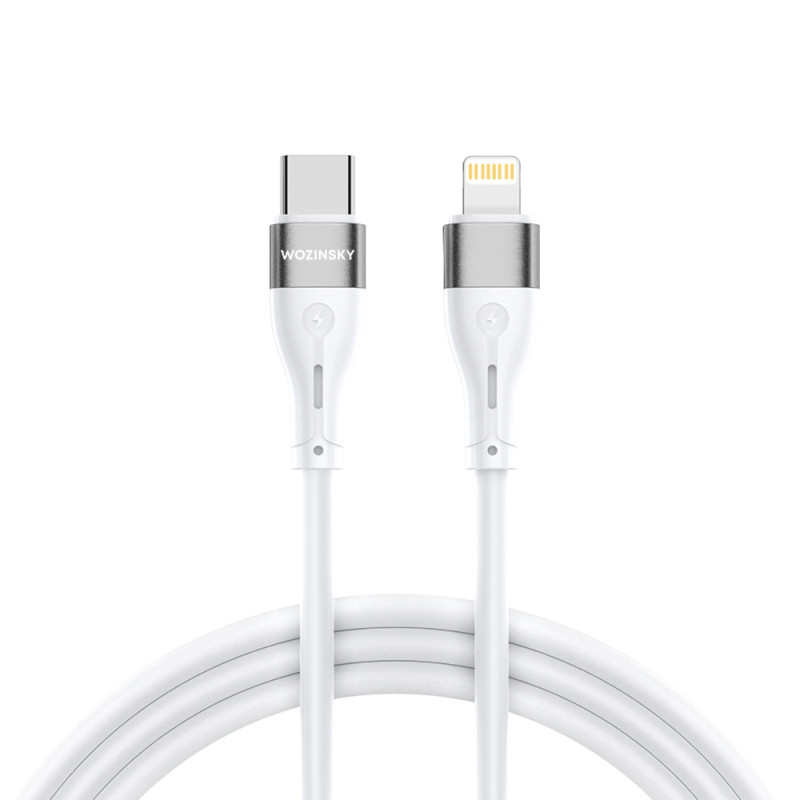 Kabel Wozinsky WSTCL1 Lightning / USB-C PD 27W 1 m - bílý