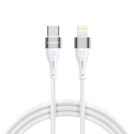 Kabel Wozinsky WSTCL1 Lightning / USB-C PD 27W 1 m - bílý