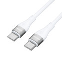 Wozinsky WSTCC1 USB-C / USB-C PD 65W cable 1 m long - white