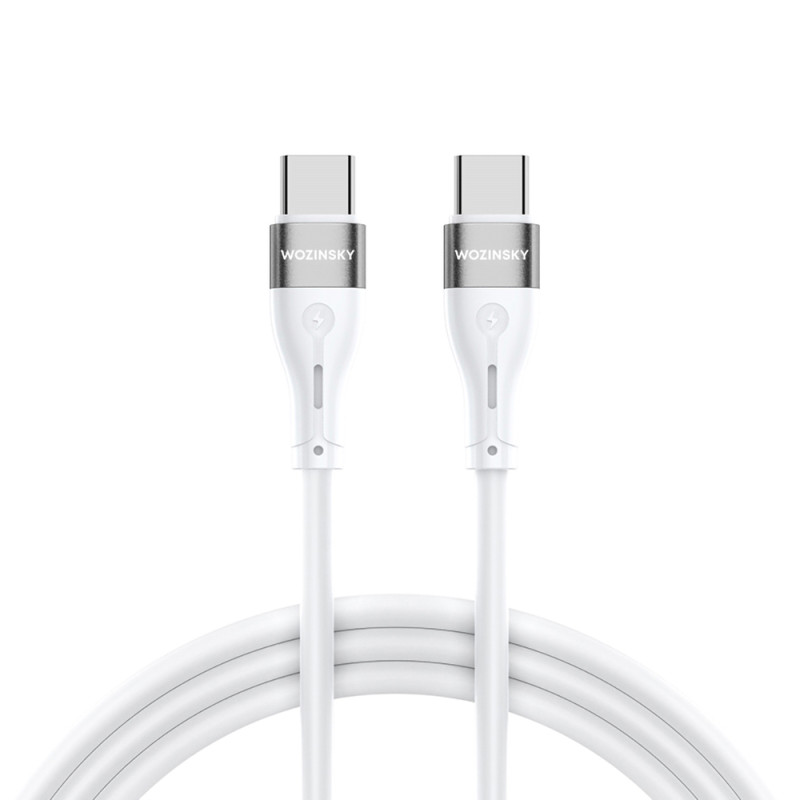 Kabel Wozinsky WSTCC2 USB-C / USB-C PD 65W 2 m - bílý