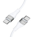 Kabel Wozinsky WSTCC2 USB-C / USB-C PD 65W 2 m - bílý