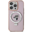 Karl Lagerfeld kryt pro iPhone 15 Pro – růžová/pink