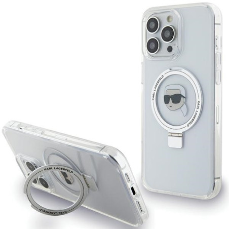 Kryt Karl Lagerfeld KLHMP15LHMRSKHH iPhone 15 Pro - bílá