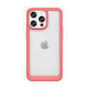 AG PREMIUM Zesílené pouzdro s pružným rámem pro iPhone 15 Pro Outer Space - červené