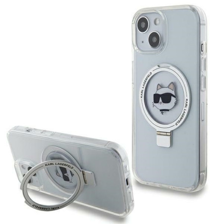 Kryt Karl Lagerfeld KLHMP15MHMRSCHH iPhone 15 Plus bílá