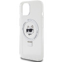 Kryt Karl Lagerfeld KLHMP15SHMRSCHH iPhone 15 bílý