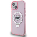 Kryt Karl Lagerfeld pro iPhone 15 - růžová