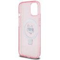 Kryt Karl Lagerfeld pro iPhone 15 - růžová