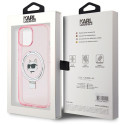 Kryt Karl Lagerfeld pro iPhone 15 - růžová
