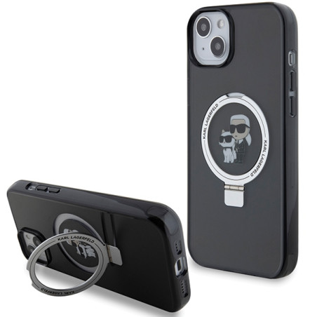 Kryt Karl Lagerfeld KLHMP15SHMRSKCK pro iPhone 15 - černá