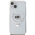 Kryt Karl Lagerfeld KLHMP15SHMRSKHH pro iPhone 15 bílý