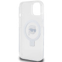 Kryt Karl Lagerfeld KLHMP15SHMRSKHH pro iPhone 15 bílý