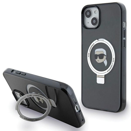 Kryt Karl Lagerfeld KLHMP15SHMRSKHK pro iPhone 15 - černá