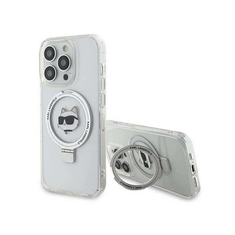Kryt Karl Lagerfeld KLHMP15XHMRSCHH pro iPhone 15 Pro Max - white/white
