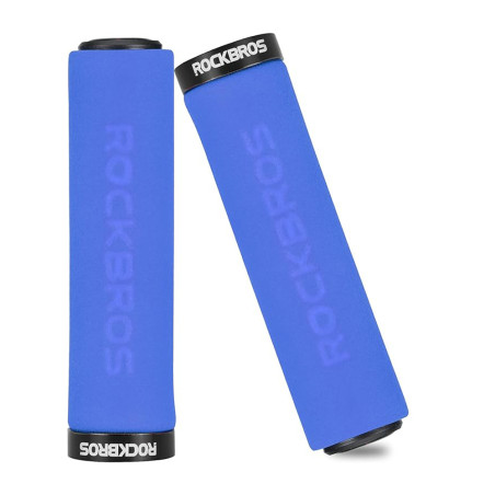 Pěnové gripy na řídítka Rockbros BT1001BLBK - modro-černé