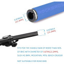 Rockbros BT1001BLBK sponge bicycle handlebar grips - blue and black