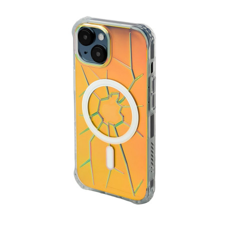 Kryt Kingxbar CRACK Series pro iPhone 15 - holografický