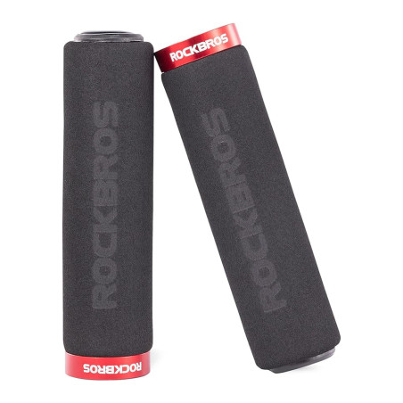 Pěnové gripy na řídítka Rockbros BT1001BKRD - černo-červené