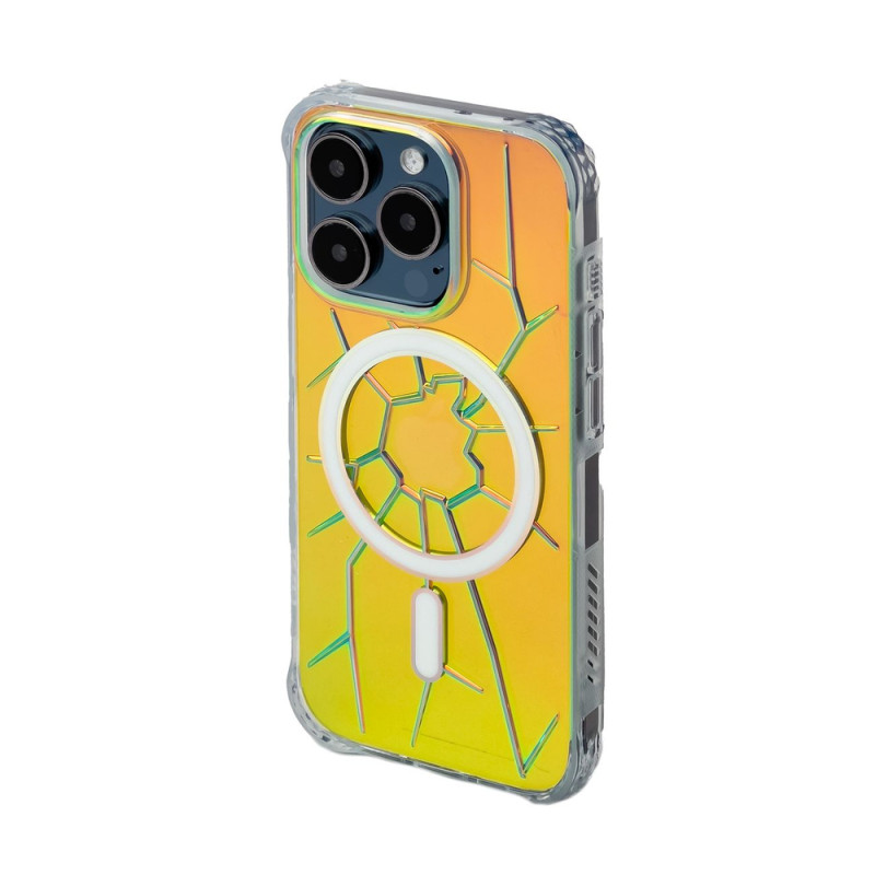 Kryt Kingxbar CRACK Series pro iPhone 15 Pro Max - holografický