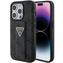 Kryt Guess Grip Stand 4G pro iPhone 15 Pro černý