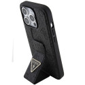 Kryt Guess Grip Stand 4G pro iPhone 15 Pro černý