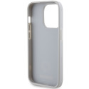 Kryt Guess STRASS METAL Logo iPhone 15 Pro - stříbrná