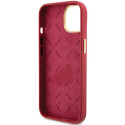 Kryt Guess Silicone Script Metal Logo pro iPhone 15 - červený