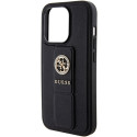Kryt Guess Grip Stand 4G Saffiano Strass pro iPhone 15 Pro Max