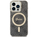 Kryt Guess IML 4G MagSafe pro iPhone 15 Pro - černý