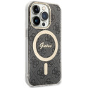 Kryt Guess IML 4G MagSafe pro iPhone 15 Pro - černý