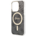 Kryt Guess IML 4G MagSafe pro iPhone 15 Pro - černý