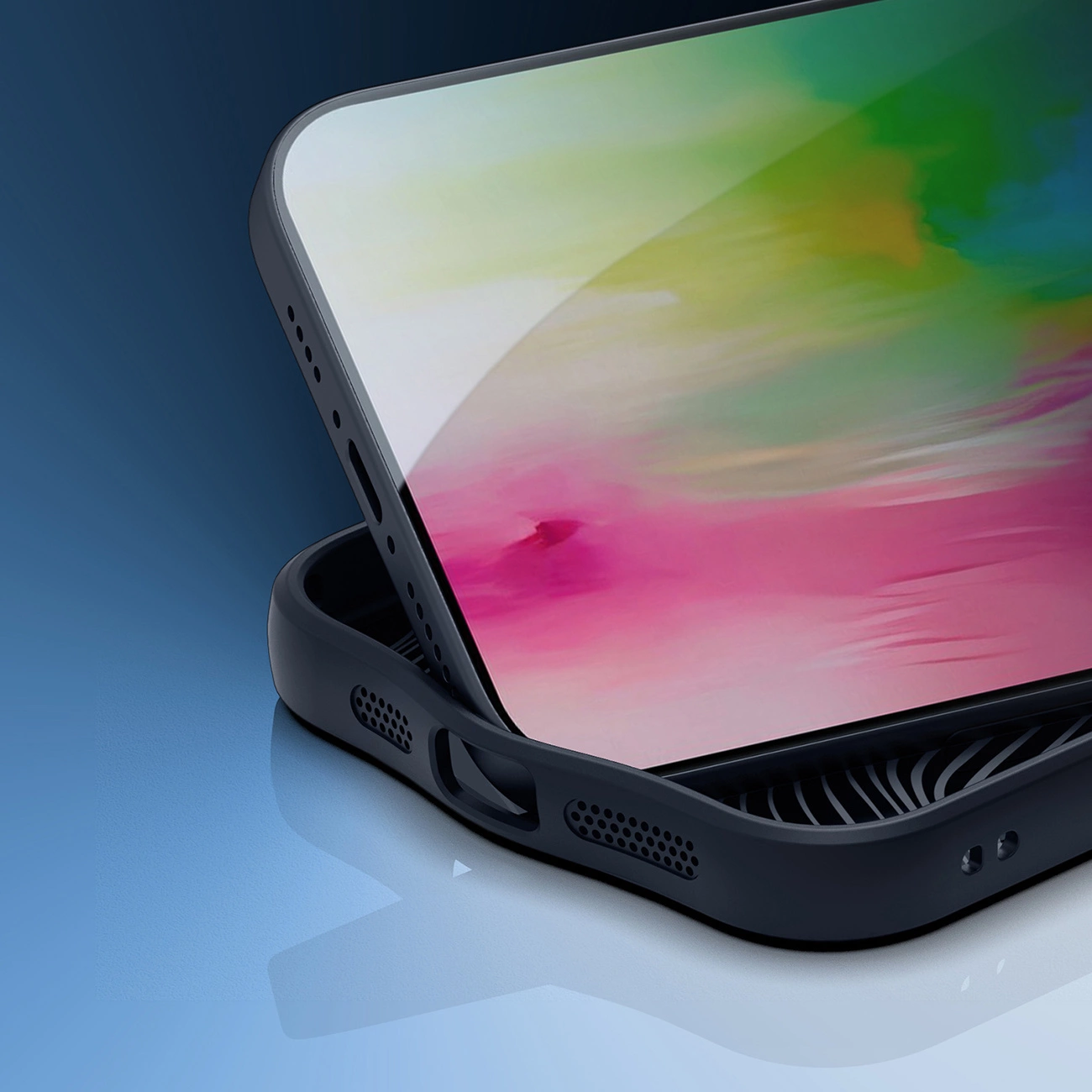 Zvýšené okraje chrání displej a fotoaparát iPhonu 16 Pro Max